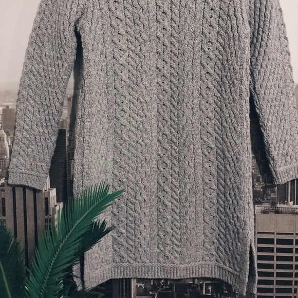 (SOLD) Aran cable knit coat. 100% Merino Wool - Picture 3 of 8